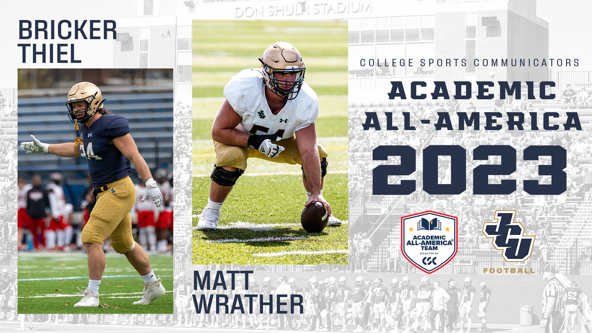 Bricker Thiel and Matt Wrather Crowned as CSC Academic All-Americans