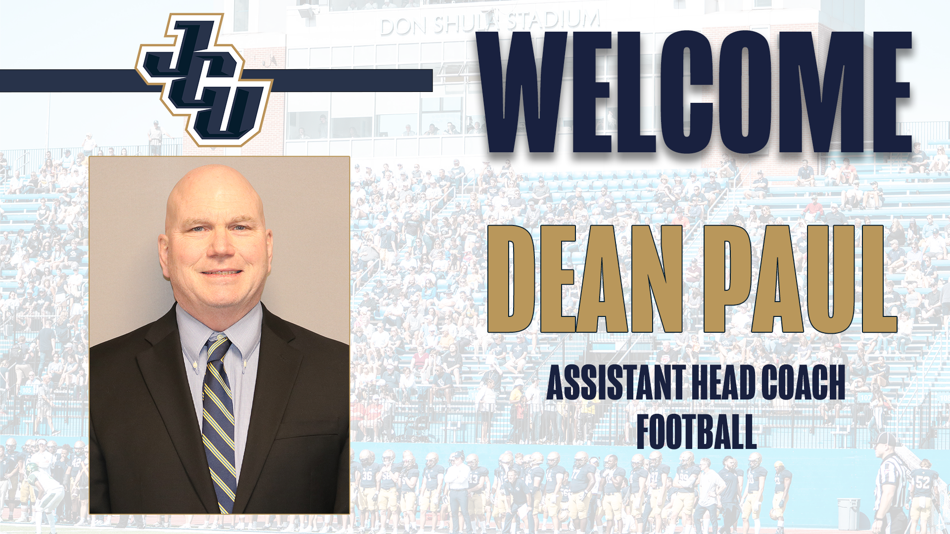 Dean Paul Hired as Assistant Head Coach for JCU Football