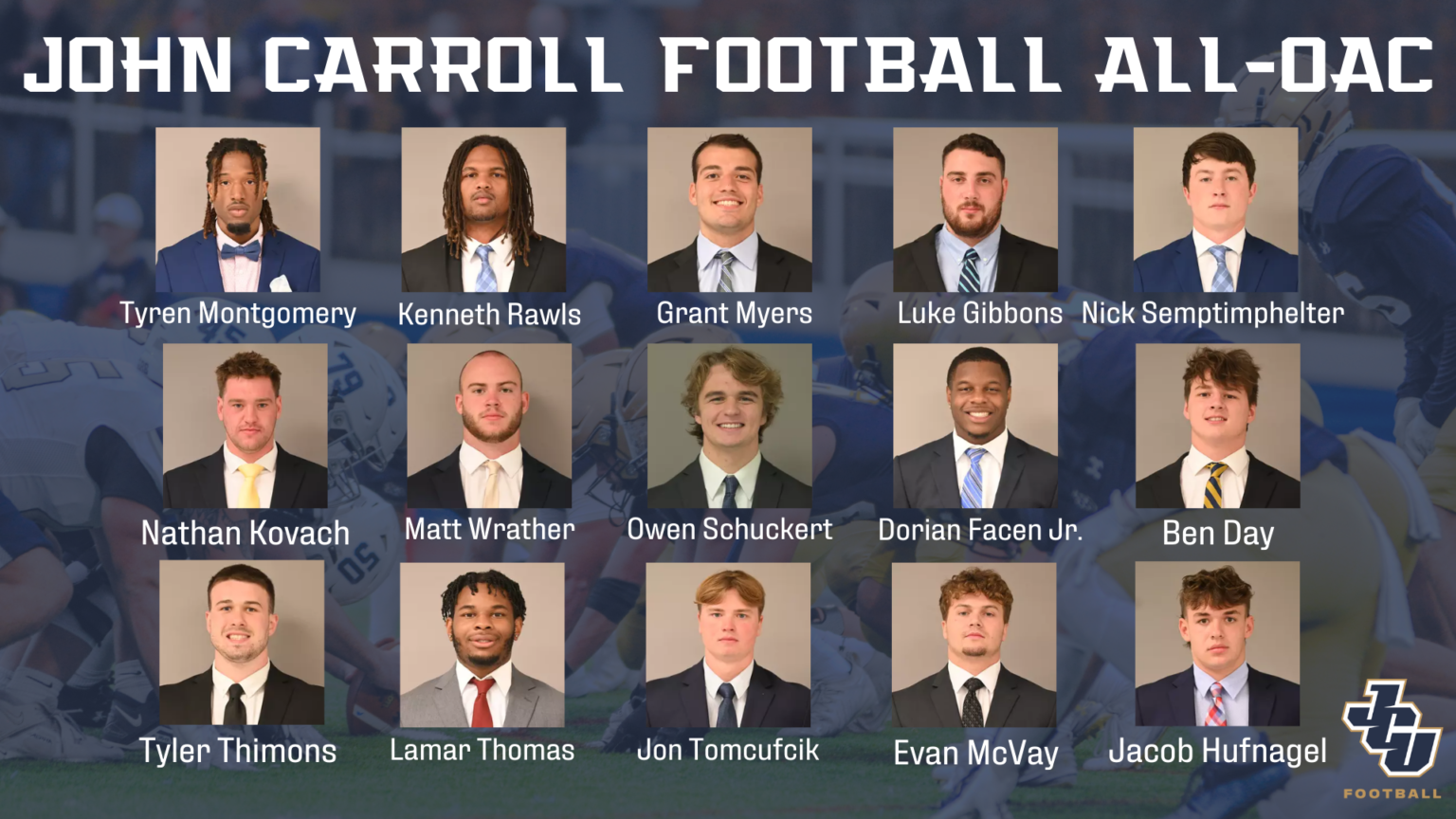 15 Blue Streaks Named All-OAC; 3 Earn Individual Accolades - JCU ...