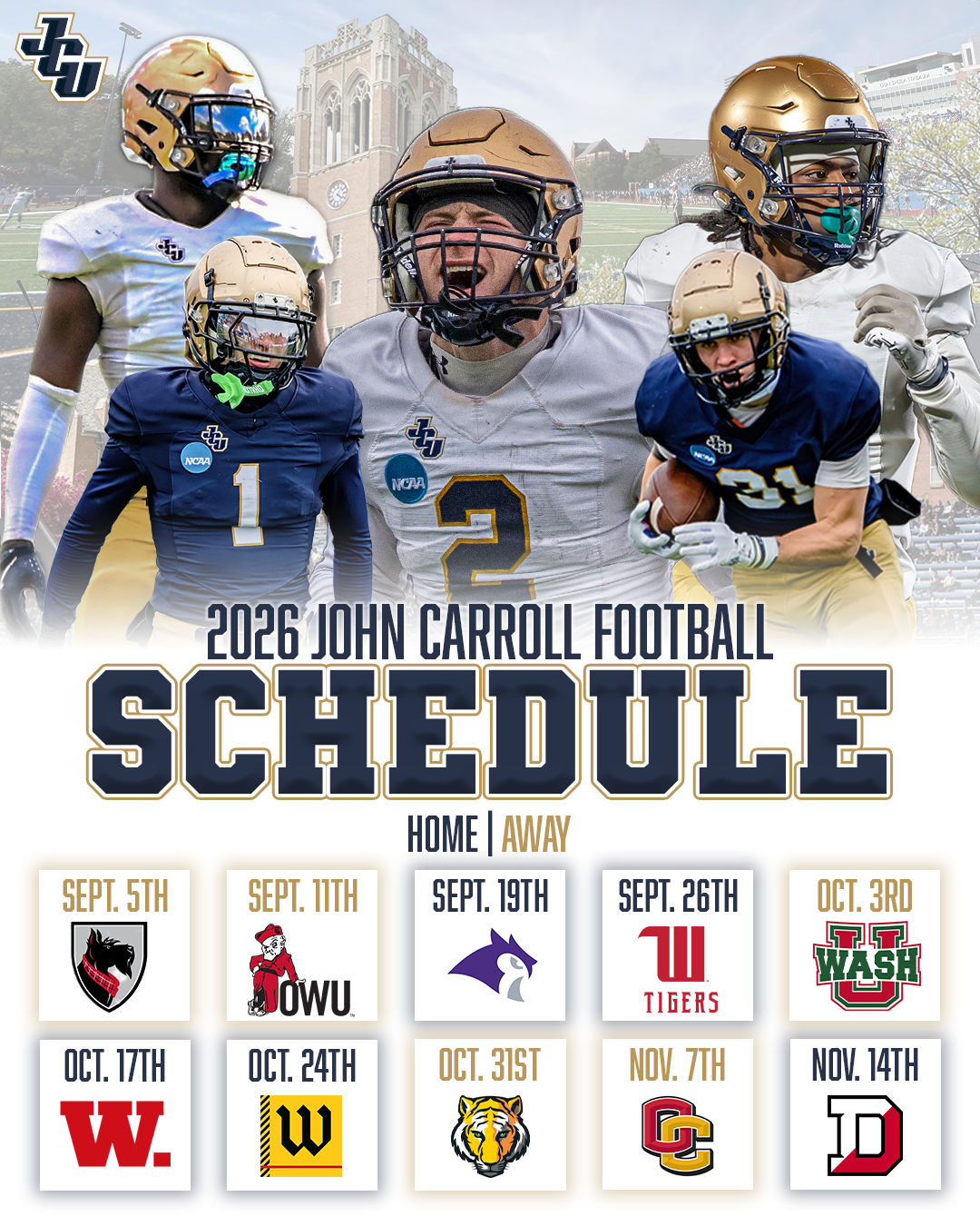 2026 Football Schedule Announced!